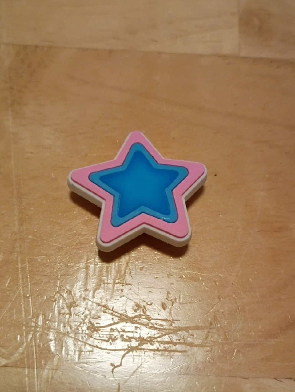 10 for $10 Jibbitz Croc Charms - Pink & Blue Star 3 - New Shoe Charm